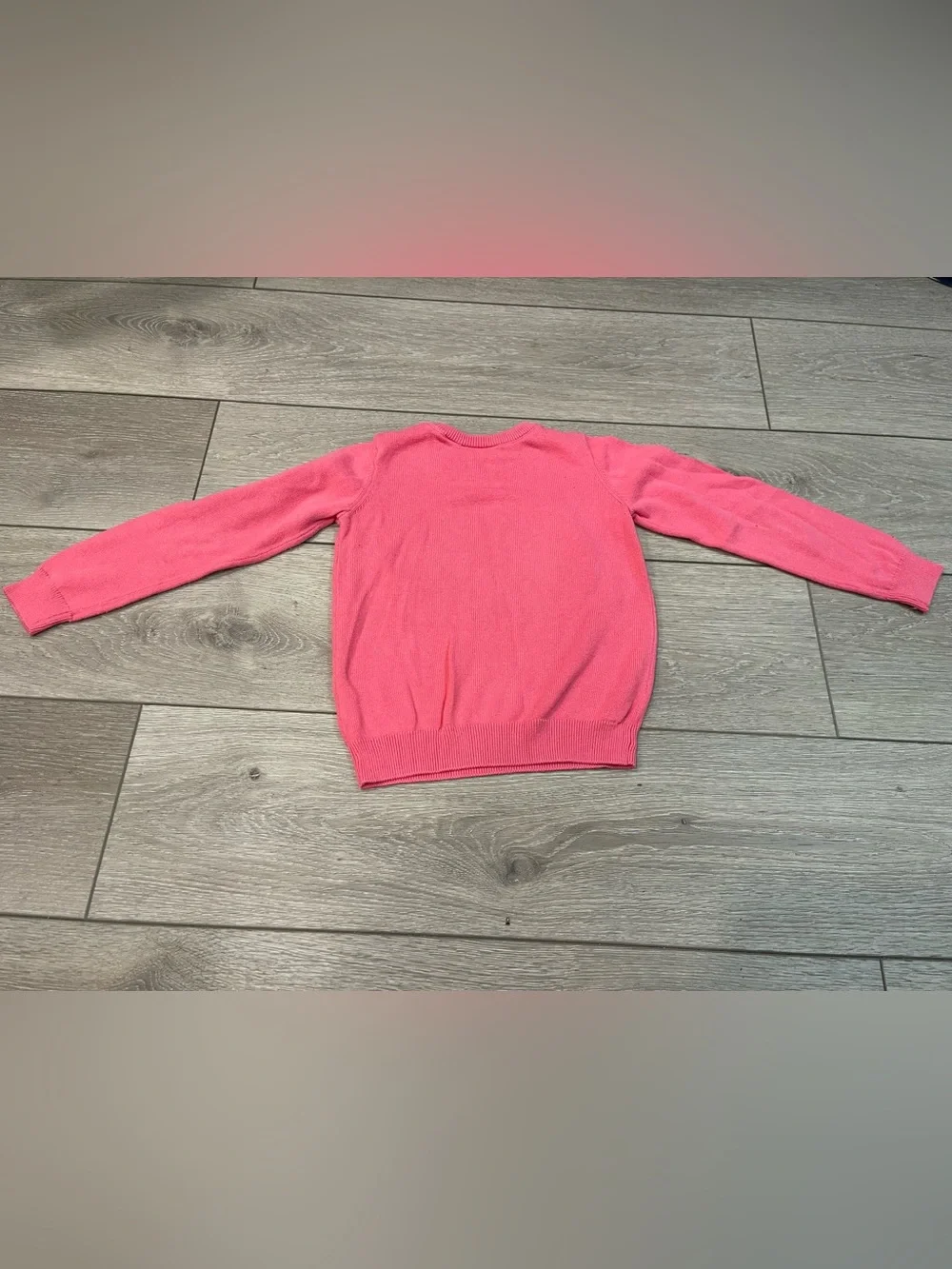 Girls Pink Rainbow Pullover Sweater